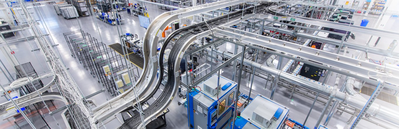 overhead view of lab