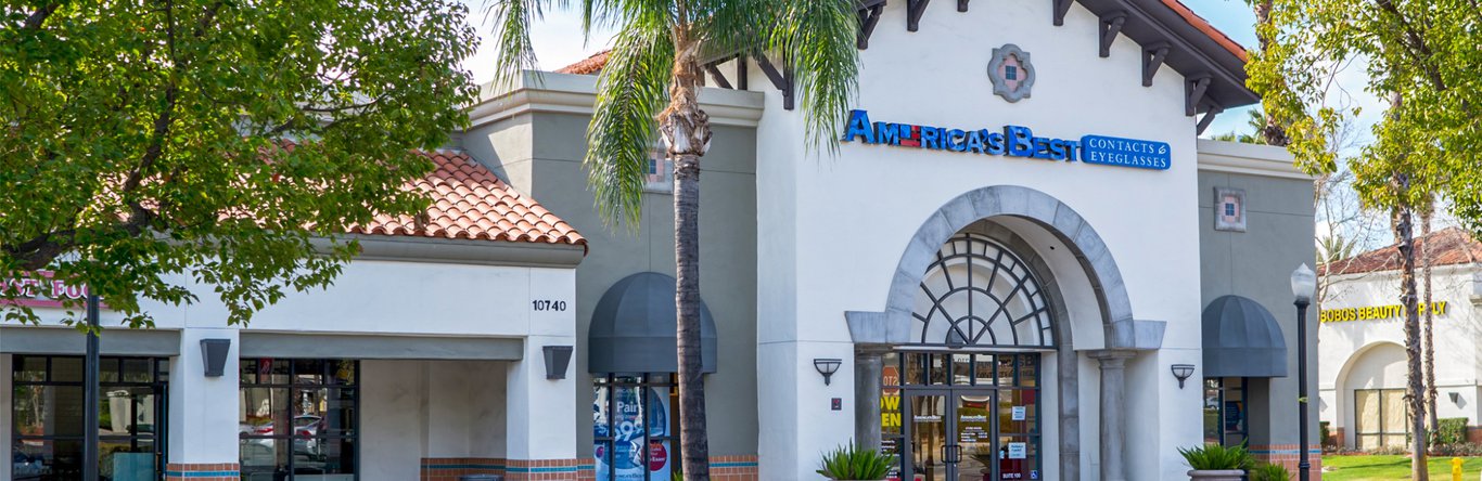 Exterior view of an America's Best store front.