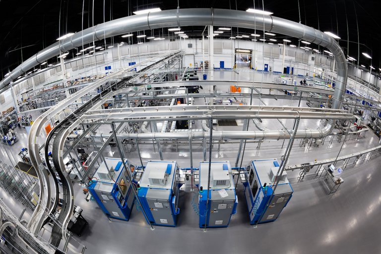 overhead view of lab