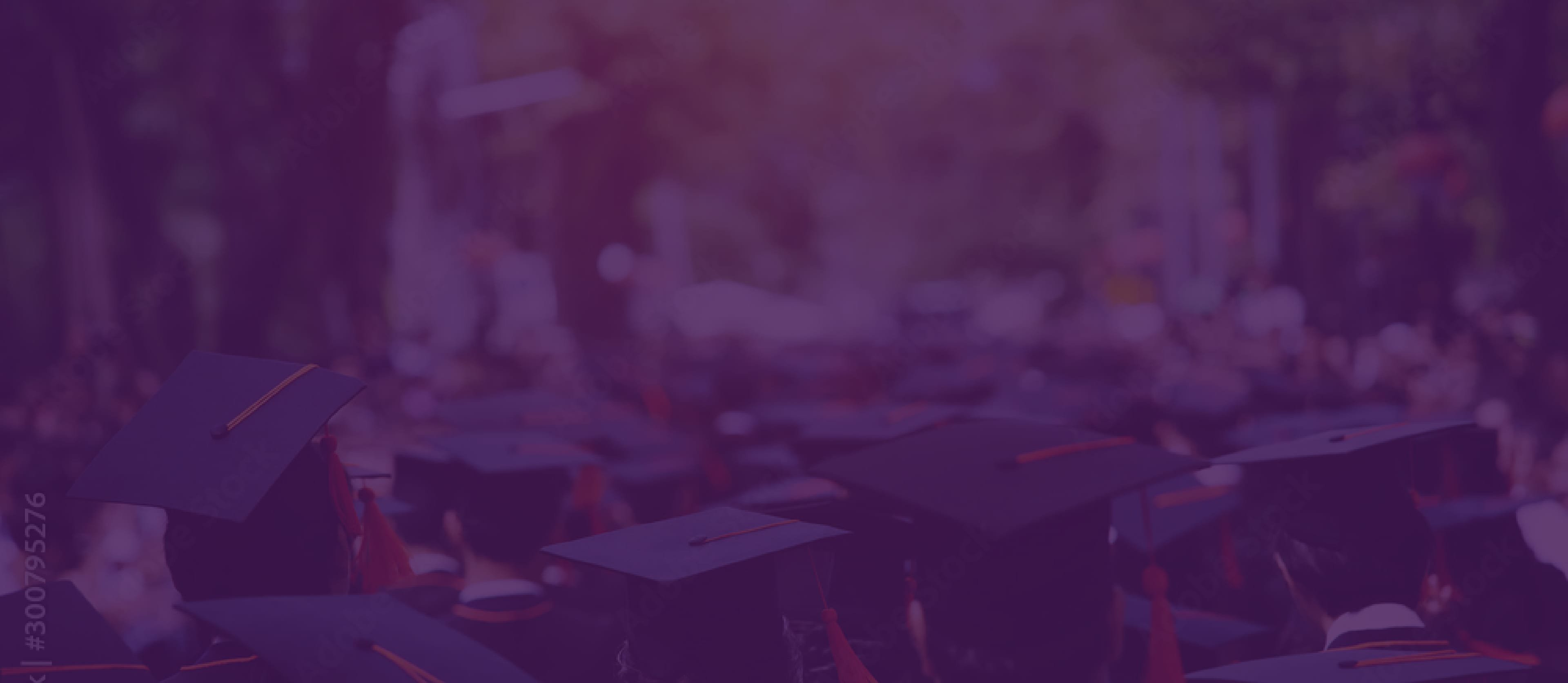 crowd of people with graduation hat
