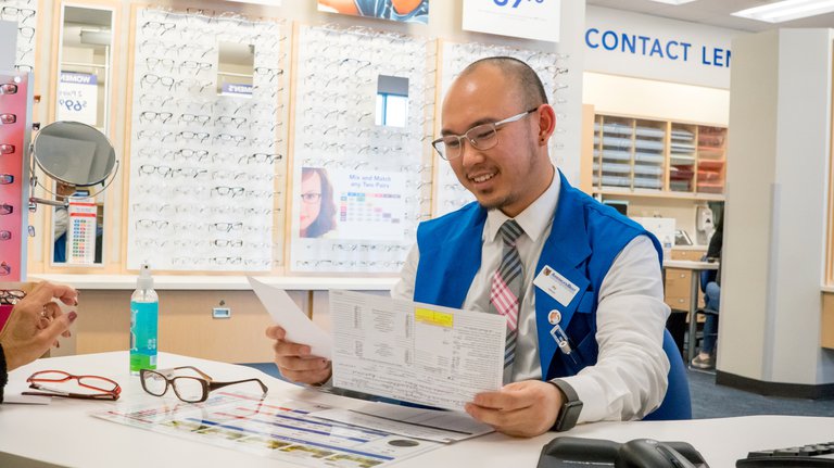 Associate working in an America's Best store