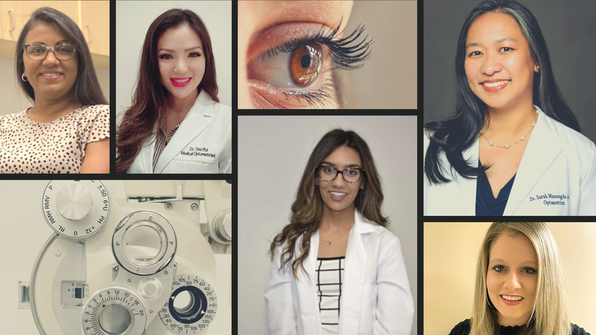 Collage of women optometrists